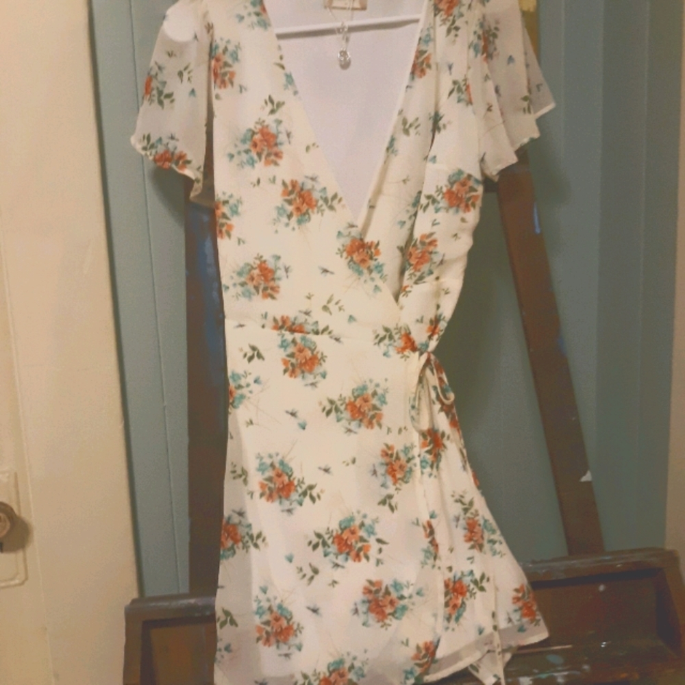 Amazing Grace floral wrap dress